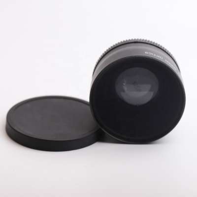 Wholesale 58mm 0.45x camera lens with black or silver color