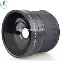 Lens with 58mm 0.21X fisheye lens for Canon or Nikon